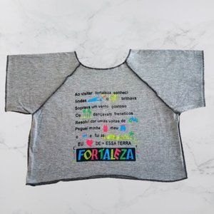 Vintage Cropped Boxy Tee Baby-Tee Size S/M